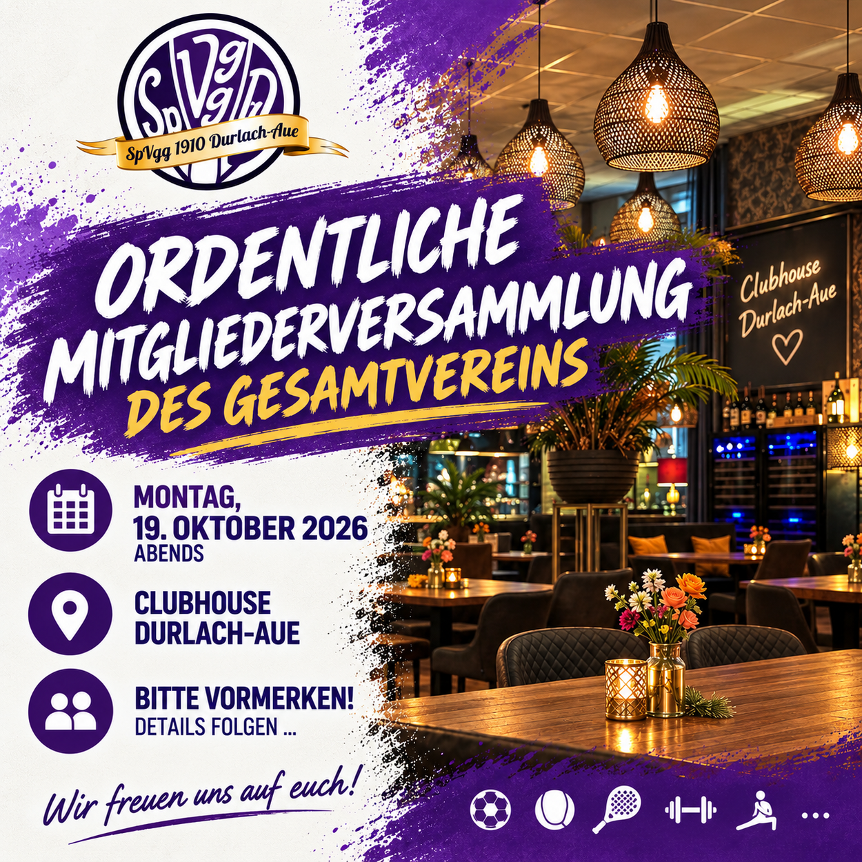 Bitte vormerken: Mitgliederversammlung