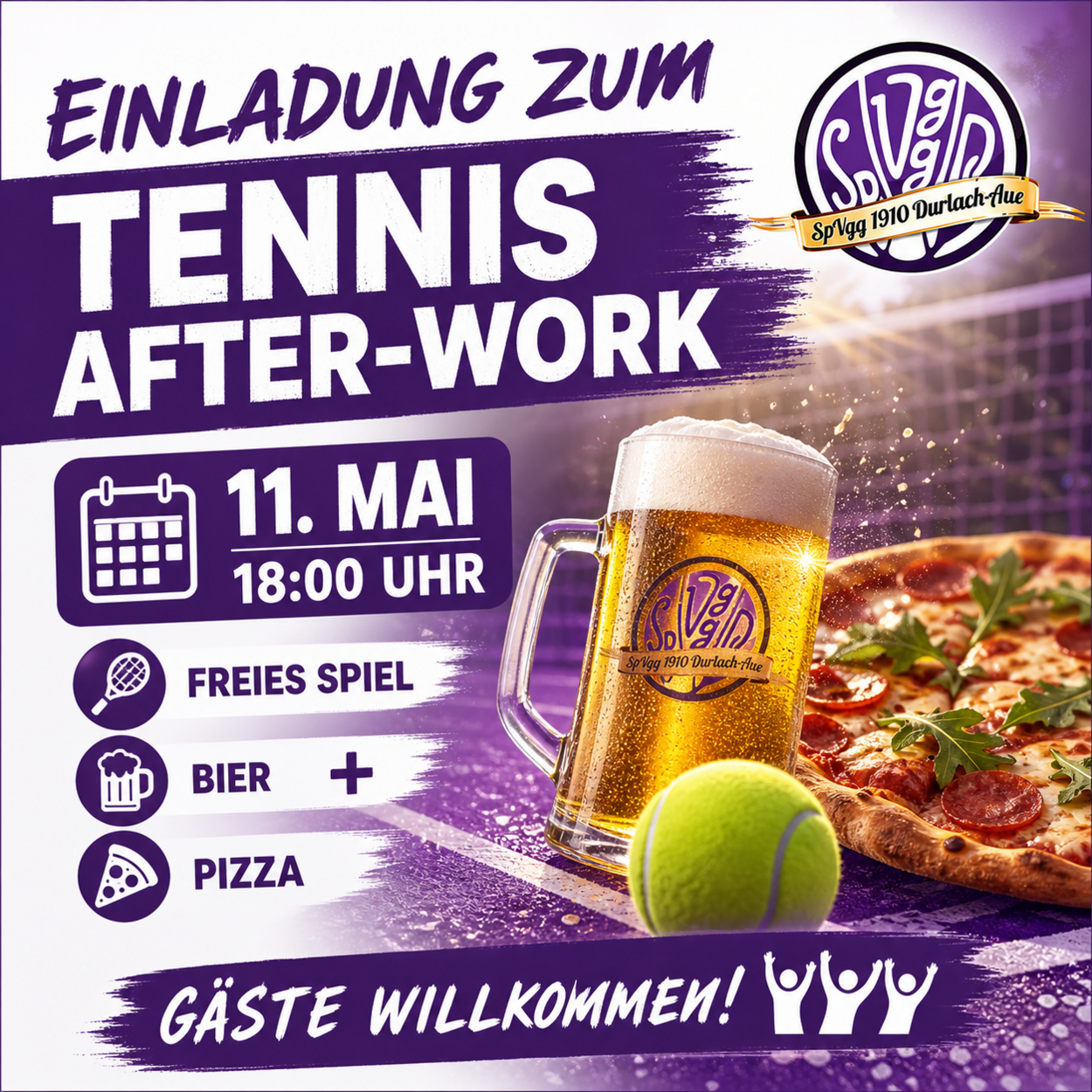 Tennis-After-Work am 11. Mai