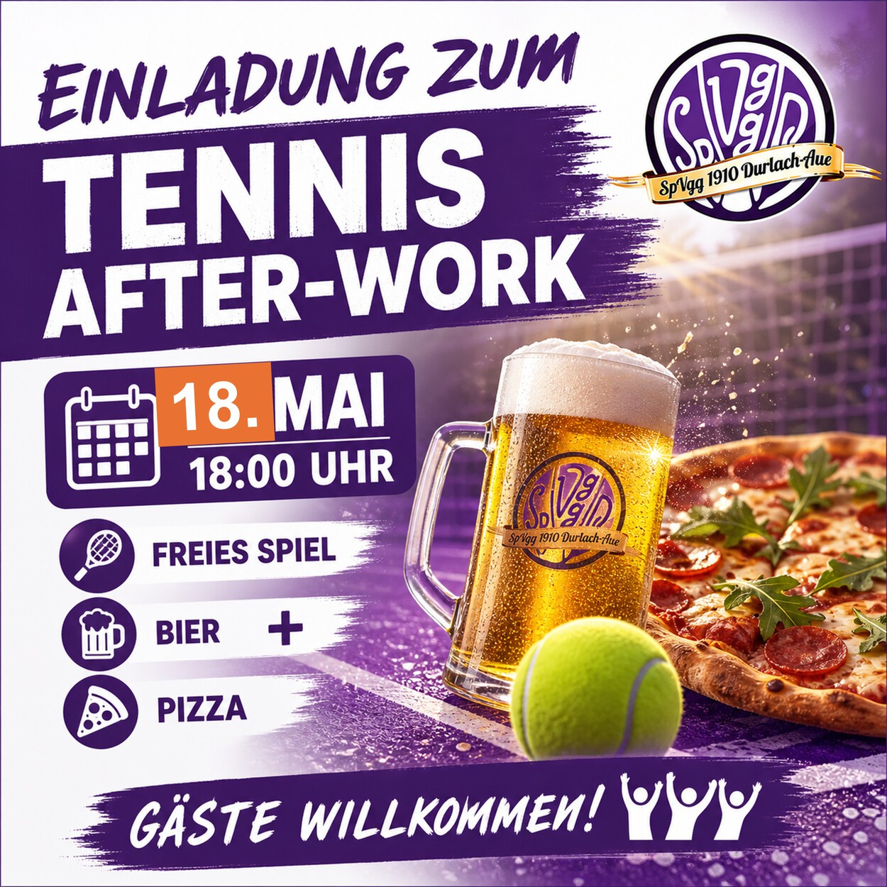 Tennis-After-Work verlegt auf 18. Mai