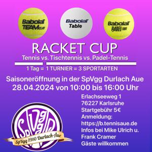Padel+Tennis: Saisoneröffnung mit Racket Cup